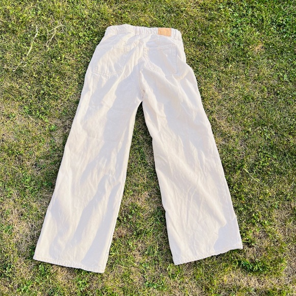 Weekday Ace cream wide jeans size 28 - Picture 2 of 5
